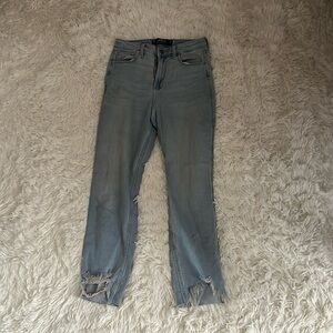 Holster Jeans! Light blue wash rips at bottom! Super comfy